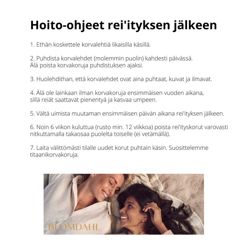 Kotihoito-ohjeet A6