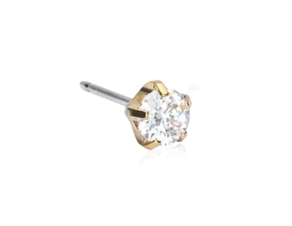 Blomdahl Golden Titanium Tiffany 5mm Crystal, 1kpl