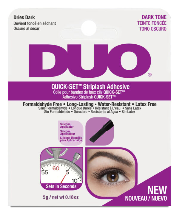 DUO Quick-Set ripsiliima, Dark, 5 g, silikoniapplikaattori