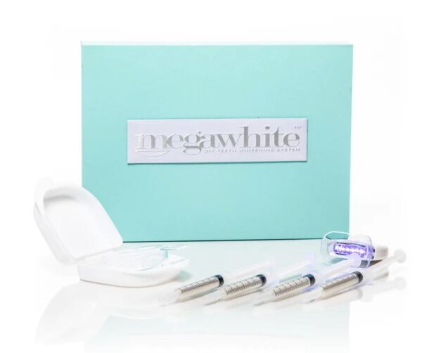 Megawhite hampaiden kotivalkaisupakkaus