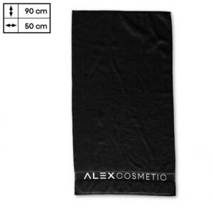 Alex Cosmetic pyyhe, musta, 90x50cm