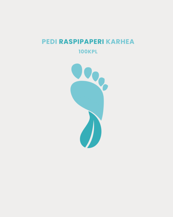 Pedi Raspipaperi, karhea, 100kpl