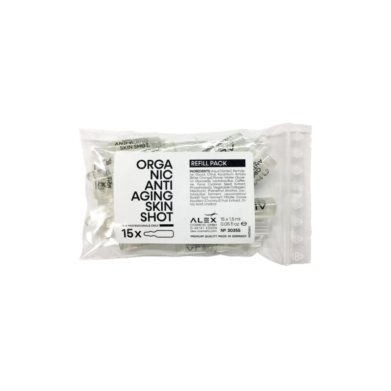 Alex Cosmetic Organic Anti Aging Skin Shot ampulli pussi