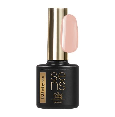 Crystal Nails Sens Base Gel Milky Rose 10ml