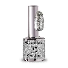 Crystal Nails 3STEP CrystaLac 3S02FP Full Platinum Shimmering Silver 8ml