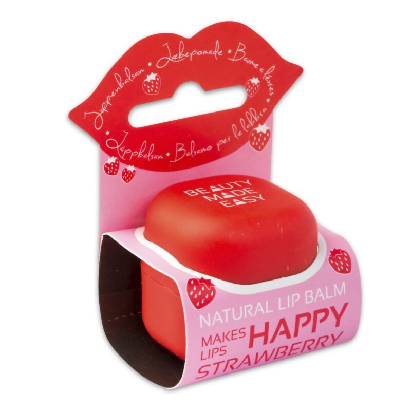 Beauty Made Easy Strawberry Cube lip balm2