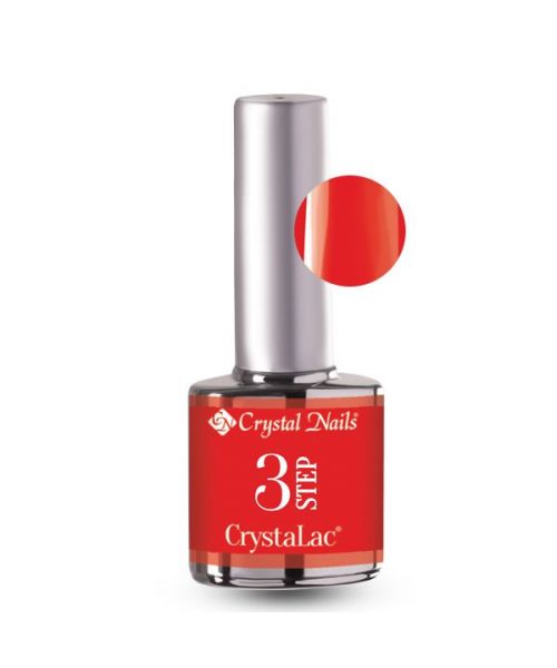 Crystal Nails 3STEP CrystaLac 3S130 Lively Red 8ml
