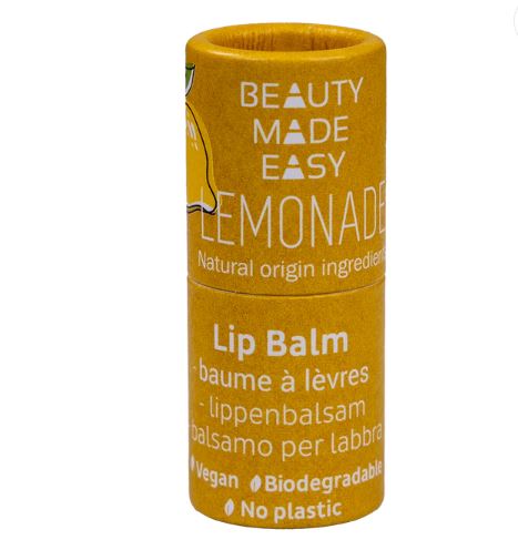 Beauty Made Easy Lemonade Lip Balm tube Beauty Made Easy Lemonade Lip Balm tube