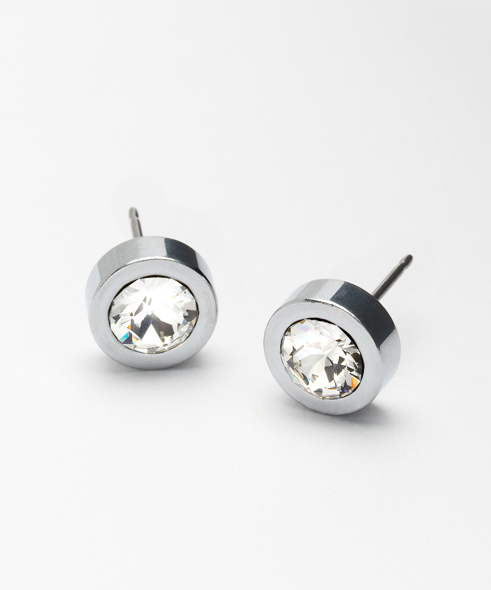 CJ Silver Titanium Grand Bezel 8mm Crystal pari