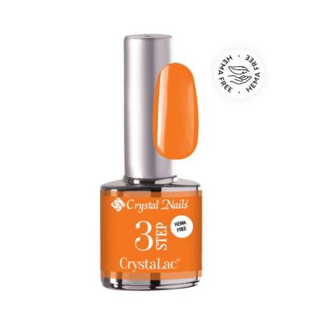 Crystal Nails 3STEP CrystaLac 3S129 Vibrant Orange 8ml