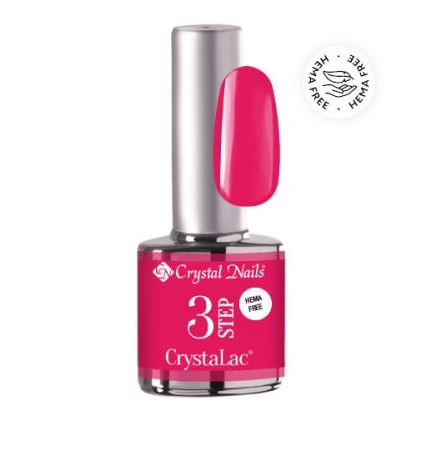 Crystal Nails 3STEP CrystaLac 3S132 Neon Ruby 8ml