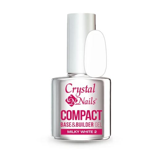 Crystal Nails Compact Base & Builder Gel Milky White 2 13ml