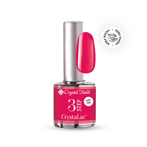 Crystal Nails 3STEP CrystaLac 3S281 Neon Pink Rush 8ml