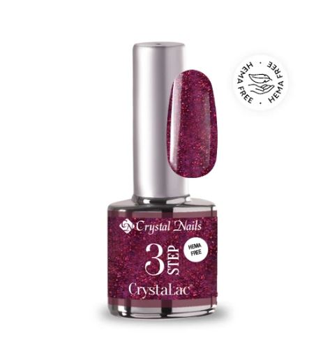 Crystal Nails 3STEP CrystaLac 3S184 Sparkling Burgundy 8ml